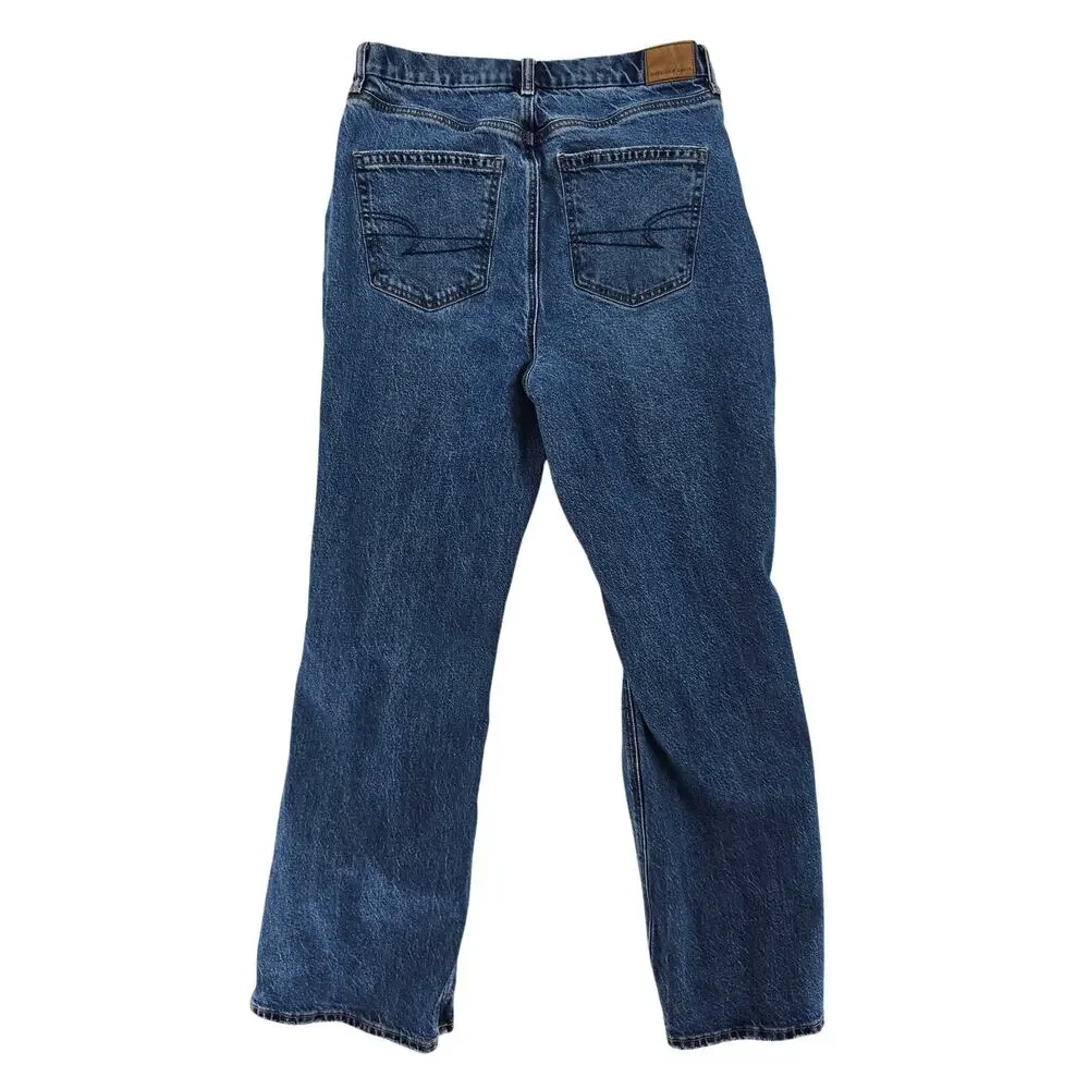 American Eagle Women's Curvy 90's Bootcut Jeans 8 Short - Picture 2 of 6